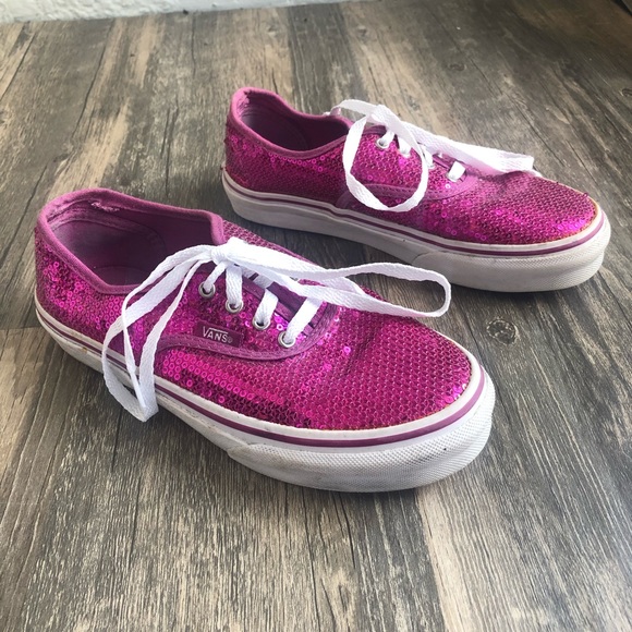 pink vans size 2